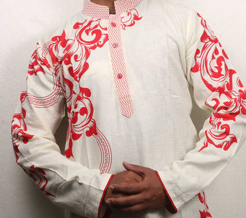 Exclusive Pease Cotton Panjabi – For Men image 2