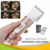 চুল ও দাড়ি কাটার মেশিন-Kemei KM-9020 Trimmer With 4 Different Size Clip image 4