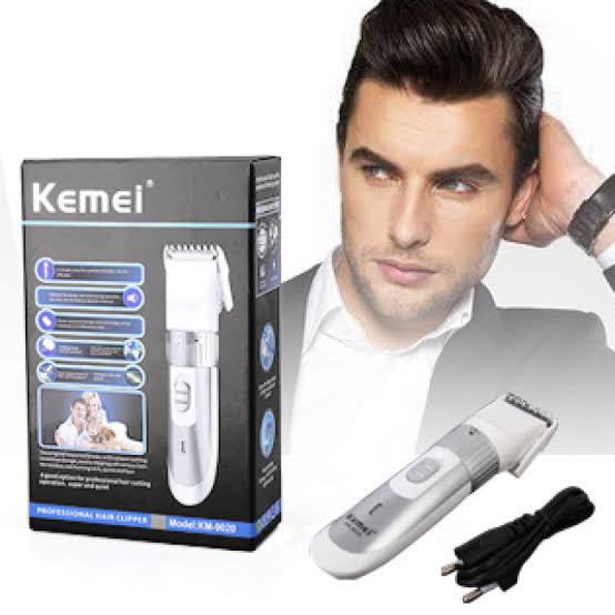চুল ও দাড়ি কাটার মেশিন-Kemei KM-9020 Trimmer With 4 Different Size Clip image 5