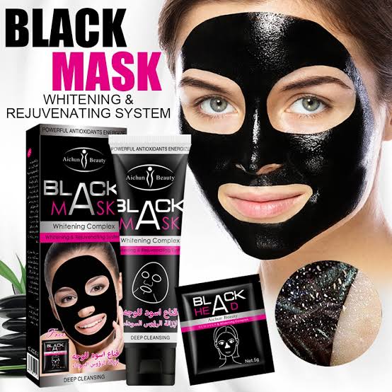 Aichu Beauty Face Black Mask-মুখে অতিরিক্ত তেল,মেস্তা ও অন্যান্য দাগ নিয়ে চিন্তিত,আর নেই-UAE. image 3