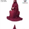 Khimar Hijab with Skirt Full Set Borkha Maroon-Code-TB-410. image 3