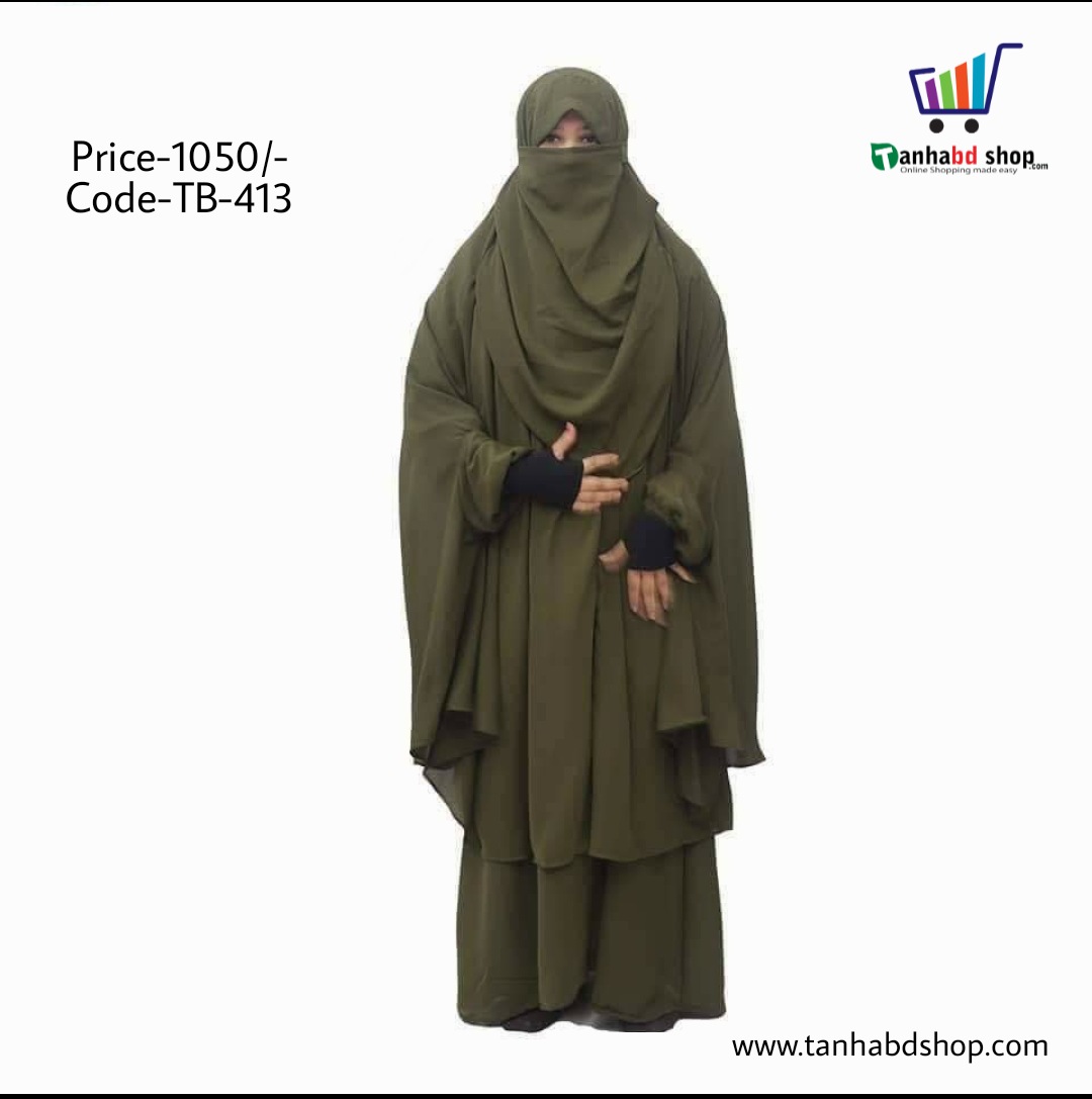 Khimar Muslim women style in Hijab burqa full set-TB-413 image 2