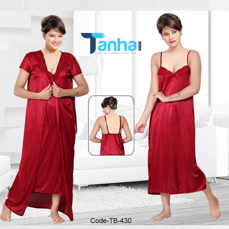 Red Hot 2 Part Night Dress Premium Quality. image 2