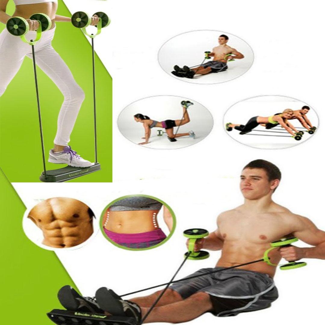 Revoflex Xtreme Full Body Workout Black Set Home or Gym Massage Exerciser for Men & Women. image 2