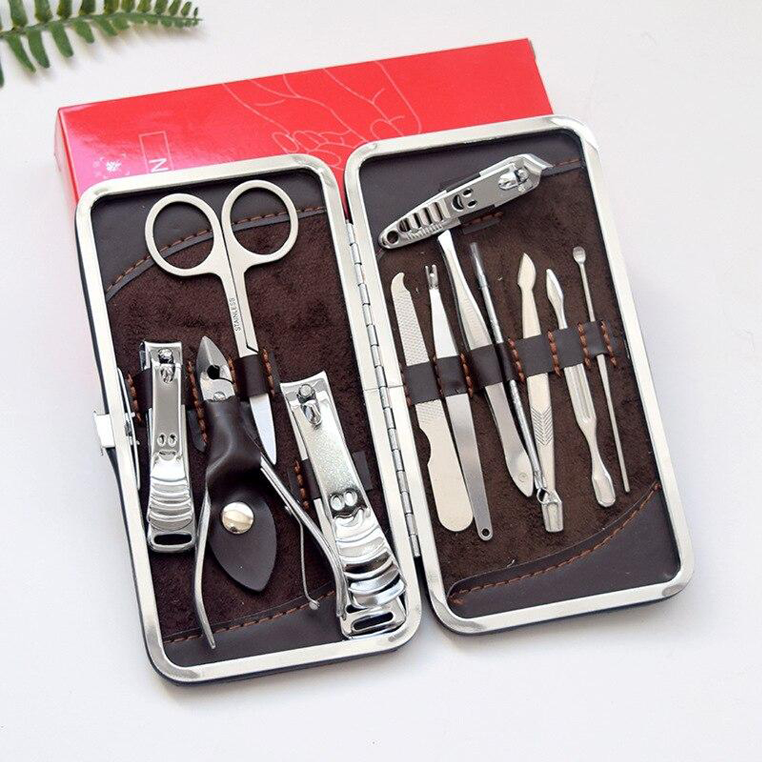 Taoye teemo New 12Pcs Stainless Steel Nail Clippers Scissors Suit Set image 2