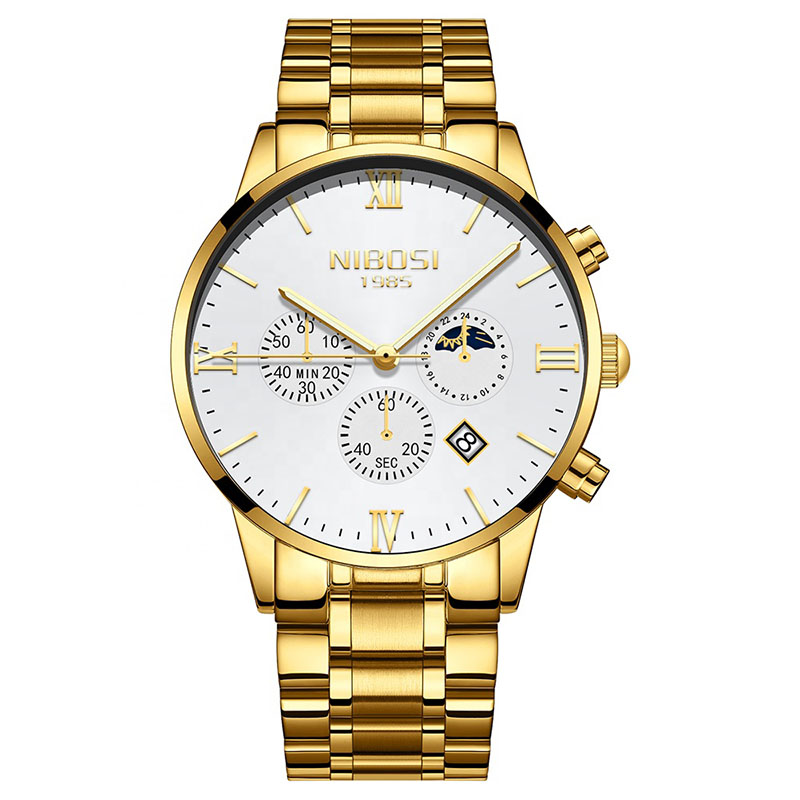 NIBOSI Fashion Men Watch Men Sport Watch Metal Waterproof image 2