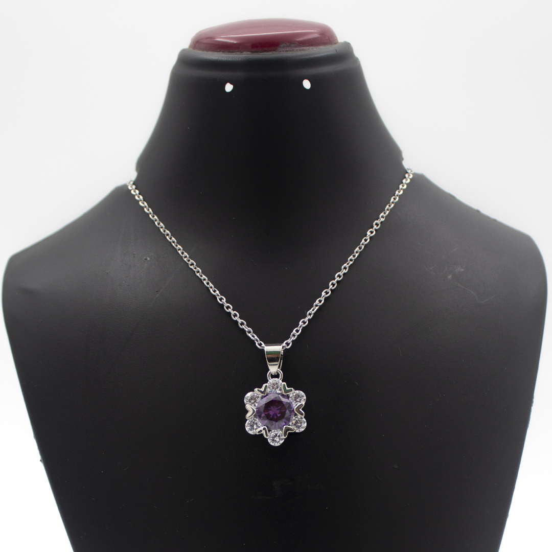 Fationable Chain Necklace For Women- Silver image 2