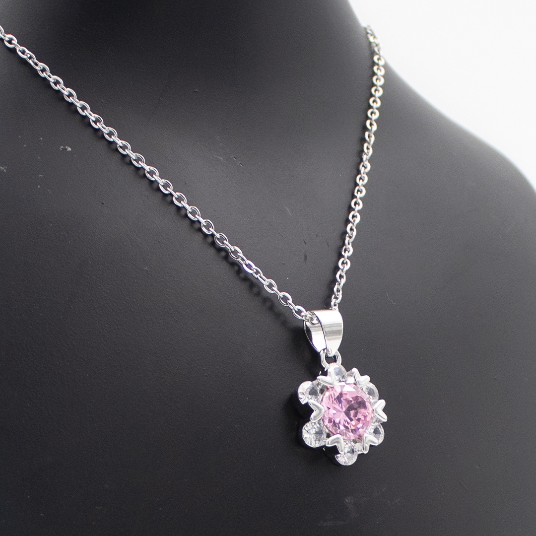 Fationable Chain Necklace For Women- Silver image 2