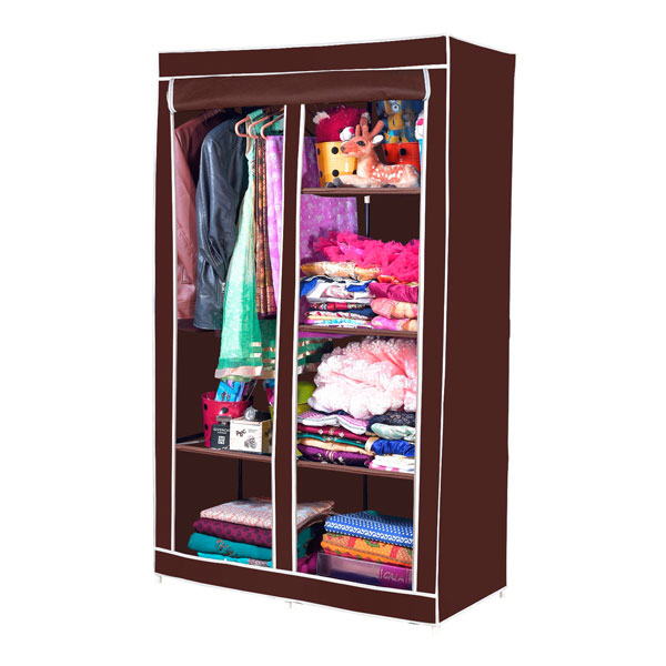 2 Layer Portable Cloth Wardrobe image 2