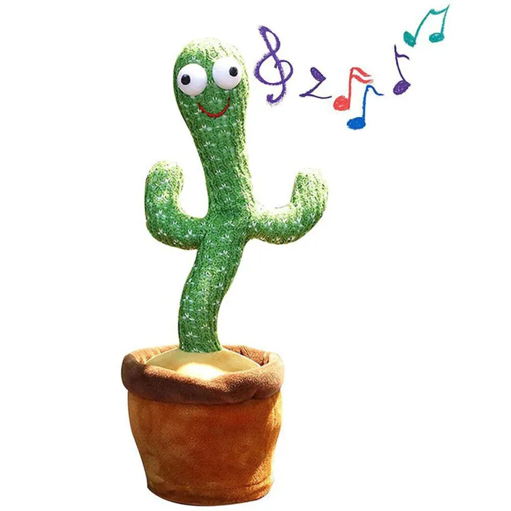 Dancing cactus talking cactus Stuffed Plush Toy Electronic toy with song plush cactus potted toy Early Education Toy For kids image 2