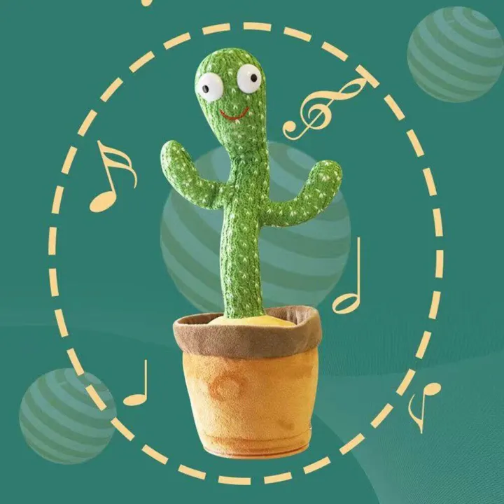 Dancing cactus talking cactus Stuffed Plush Toy Electronic toy with song plush cactus potted toy Early Education Toy For kids image 4
